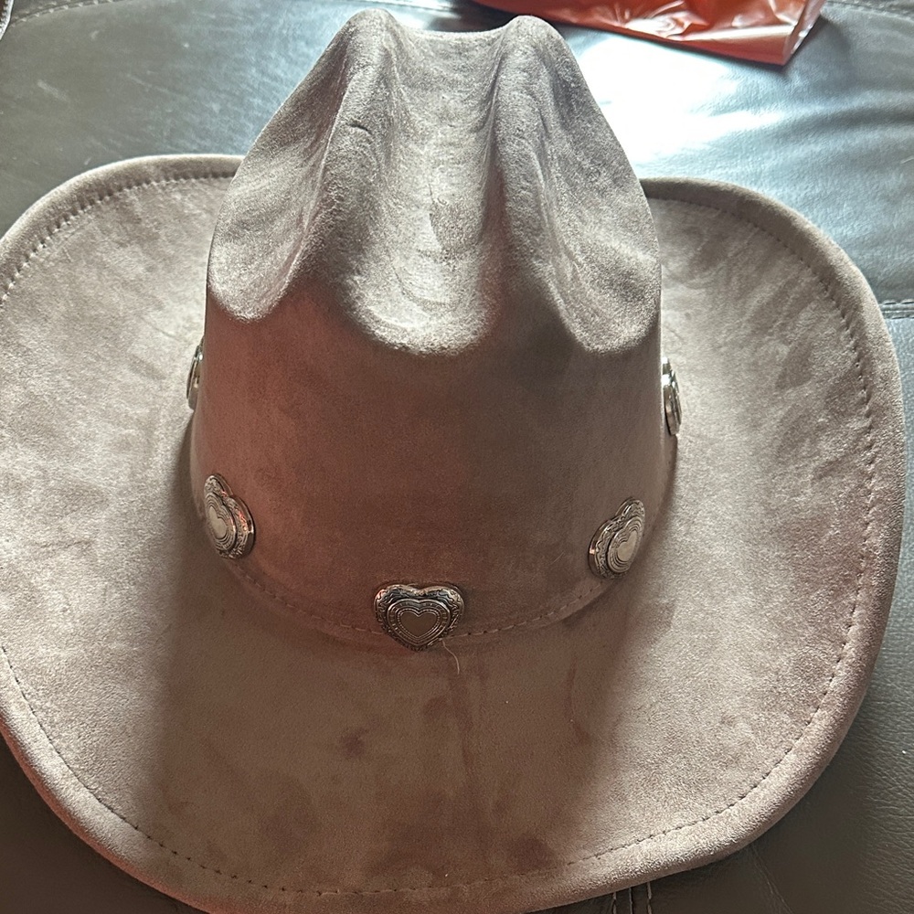 Suede cowgirl hat